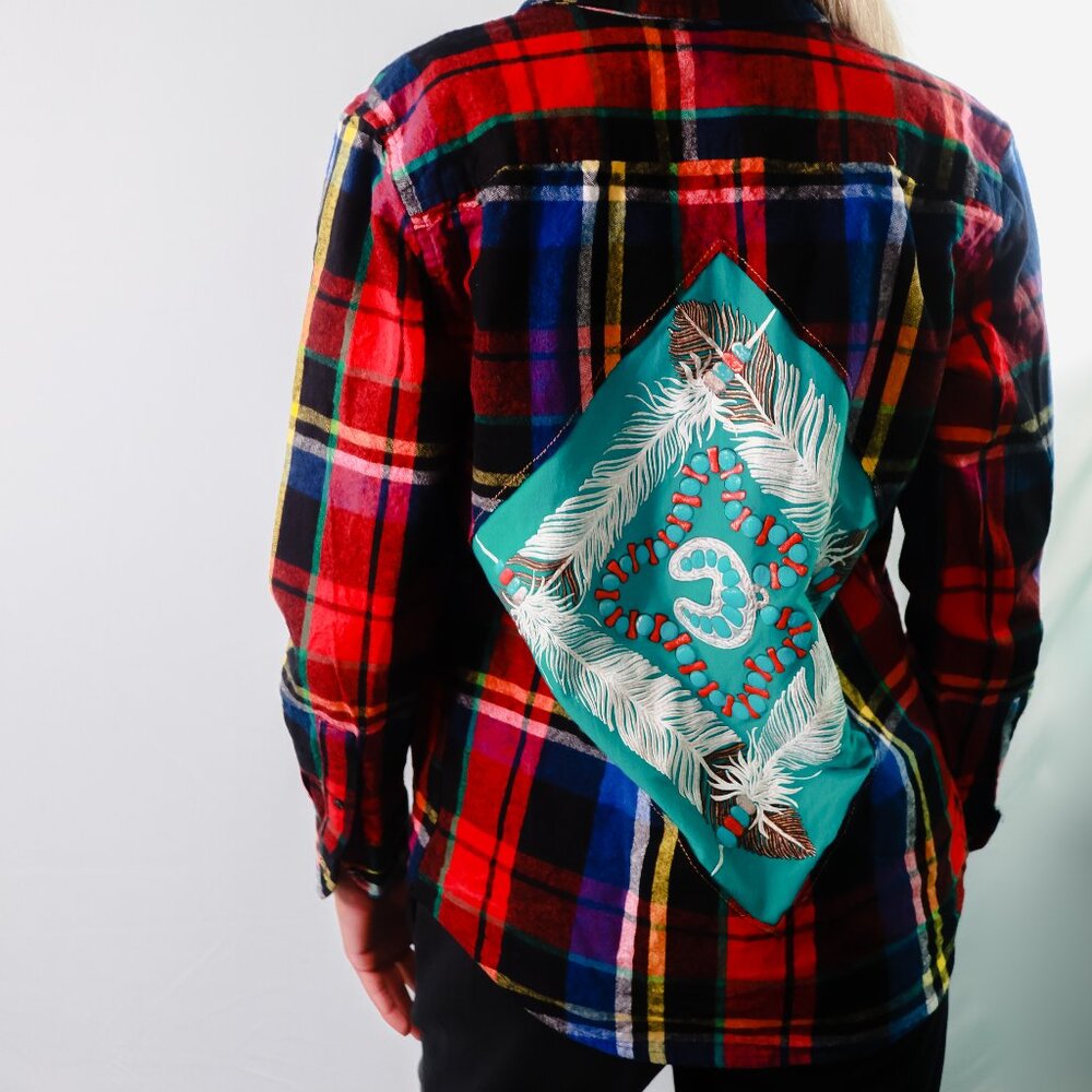 Vintage Indigenous Reworked Flannel